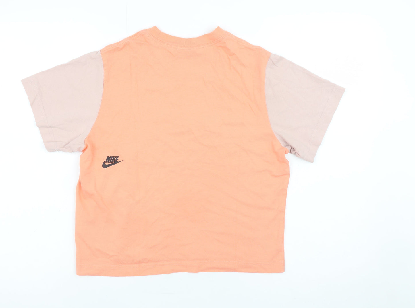 Teens UK Size L Nike Orange Basic T-Shirt