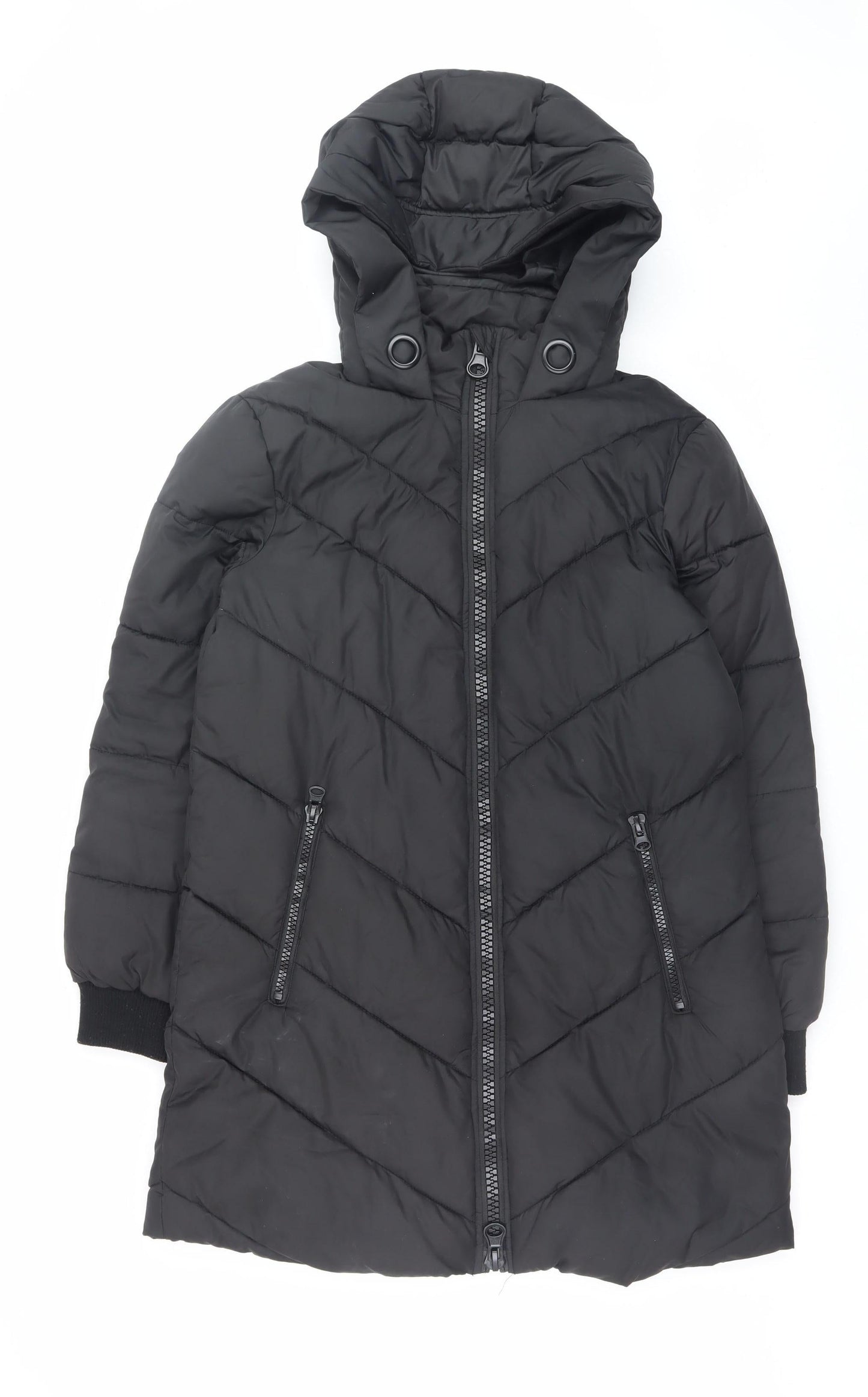 Womens UK Size S Jacqueline de Yong Black Puffer Jacket