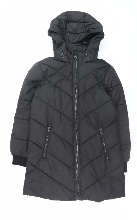 Womens UK Size S Jacqueline de Yong Black Puffer Jacket