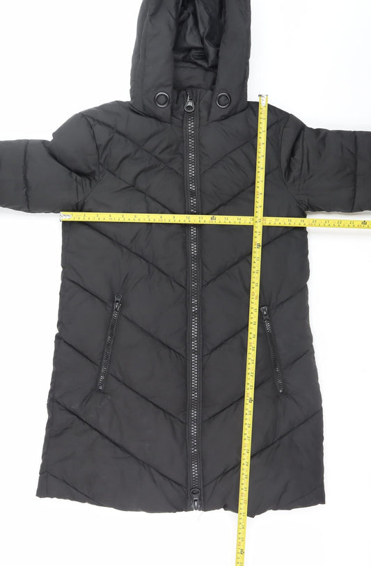 Womens UK Size S Jacqueline de Yong Black Puffer Jacket
