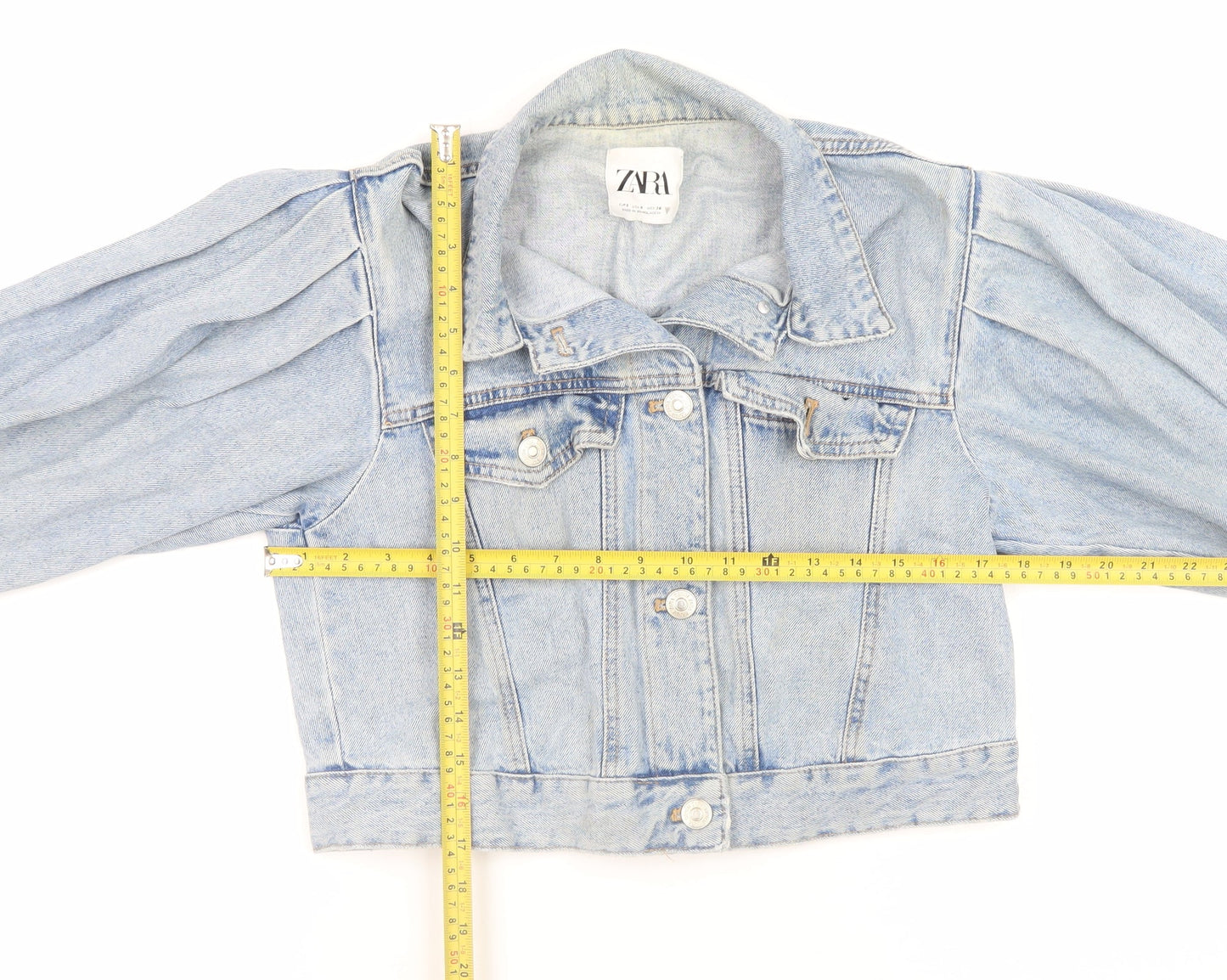 Womens UK Size S Zara Blue Denim Jacket