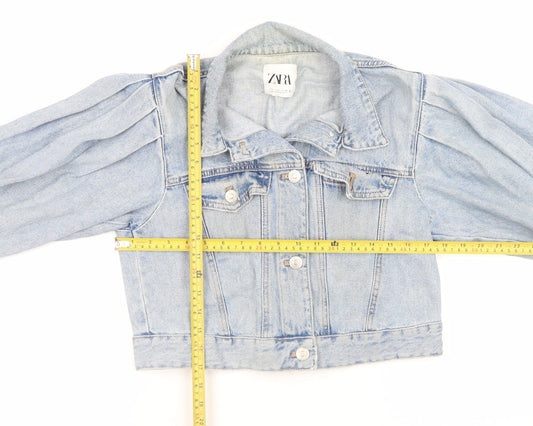 Womens UK Size S Zara Blue Denim Jacket