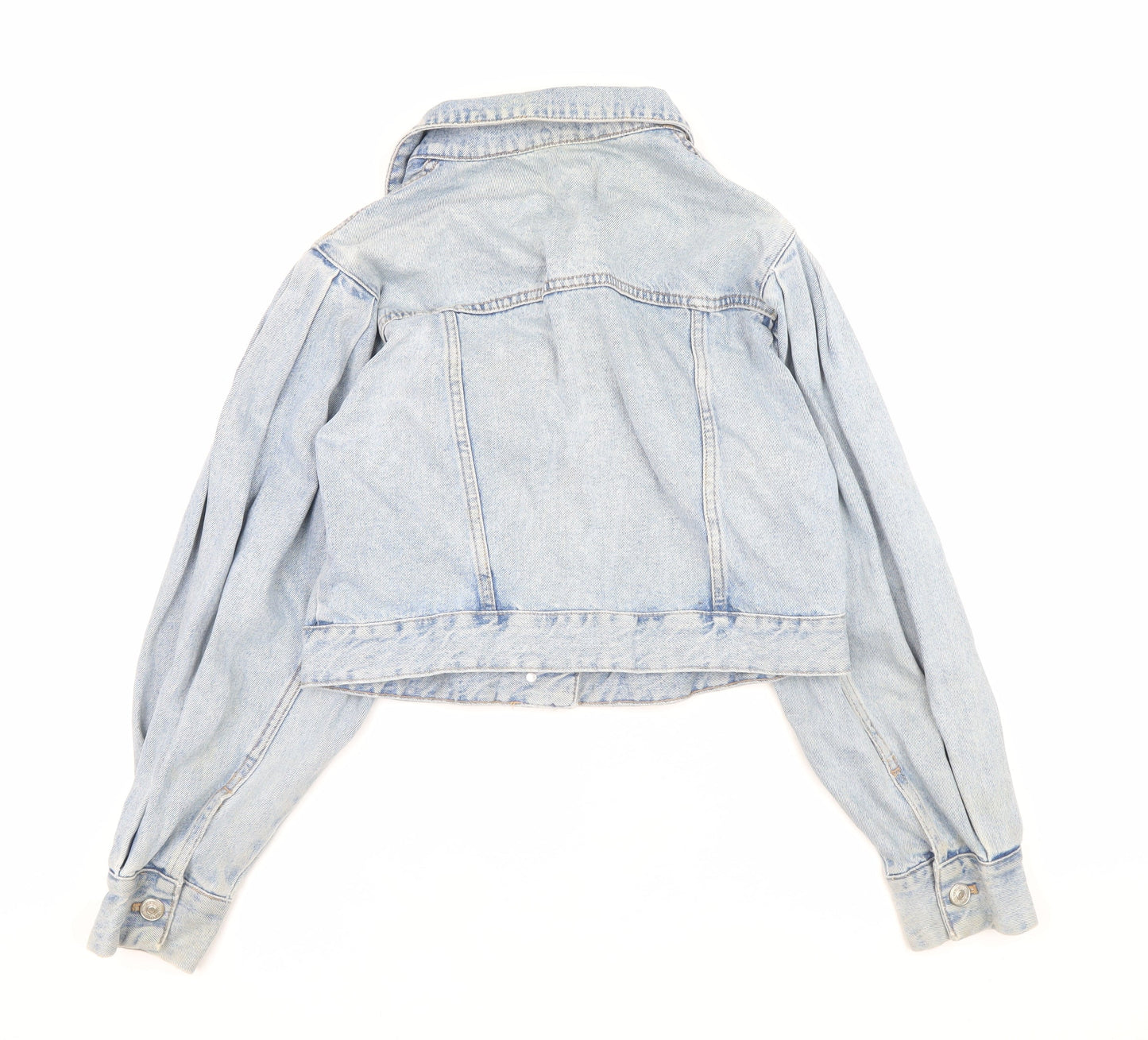 Womens UK Size S Zara Blue Denim Jacket
