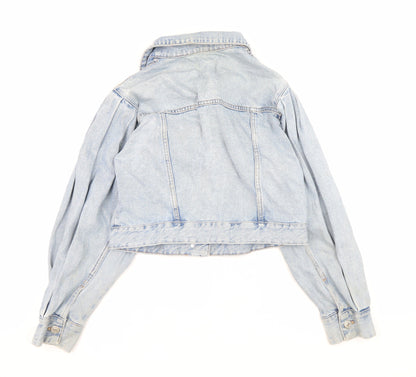 Womens UK Size S Zara Blue Denim Jacket