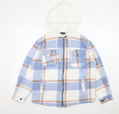 Mens UK Size L Rising Blue Check