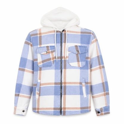 Mens UK Size L Rising Blue Check