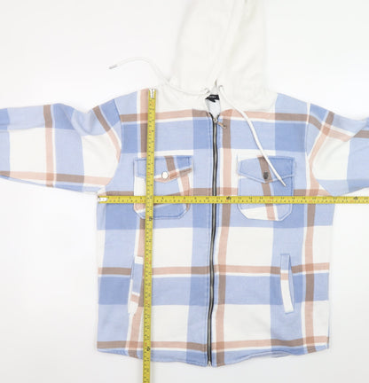Mens UK Size L Rising Blue Check