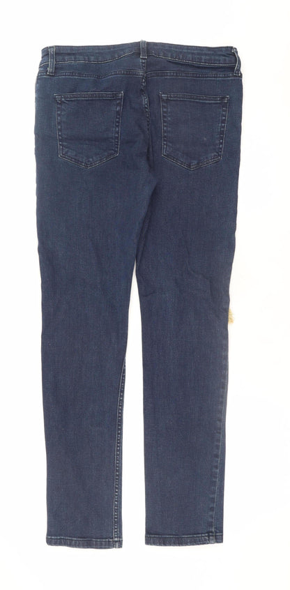 Mens UK Size M Topman Slim Fit Skinny Blue Jeans