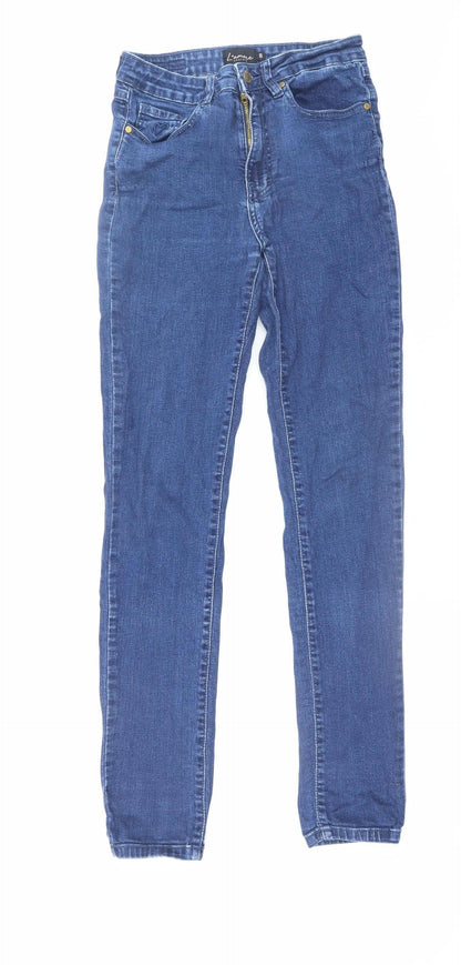 Womens UK Size 8 L'amore Couture Slim Fit Skinny Blue Jeans