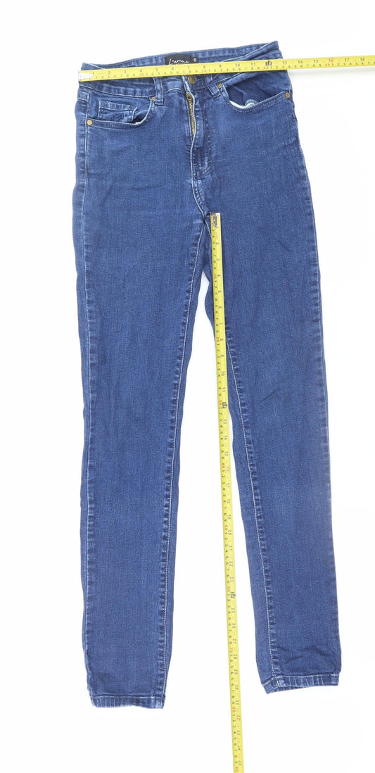 Womens UK Size 8 L'amore Couture Slim Fit Skinny Blue Jeans