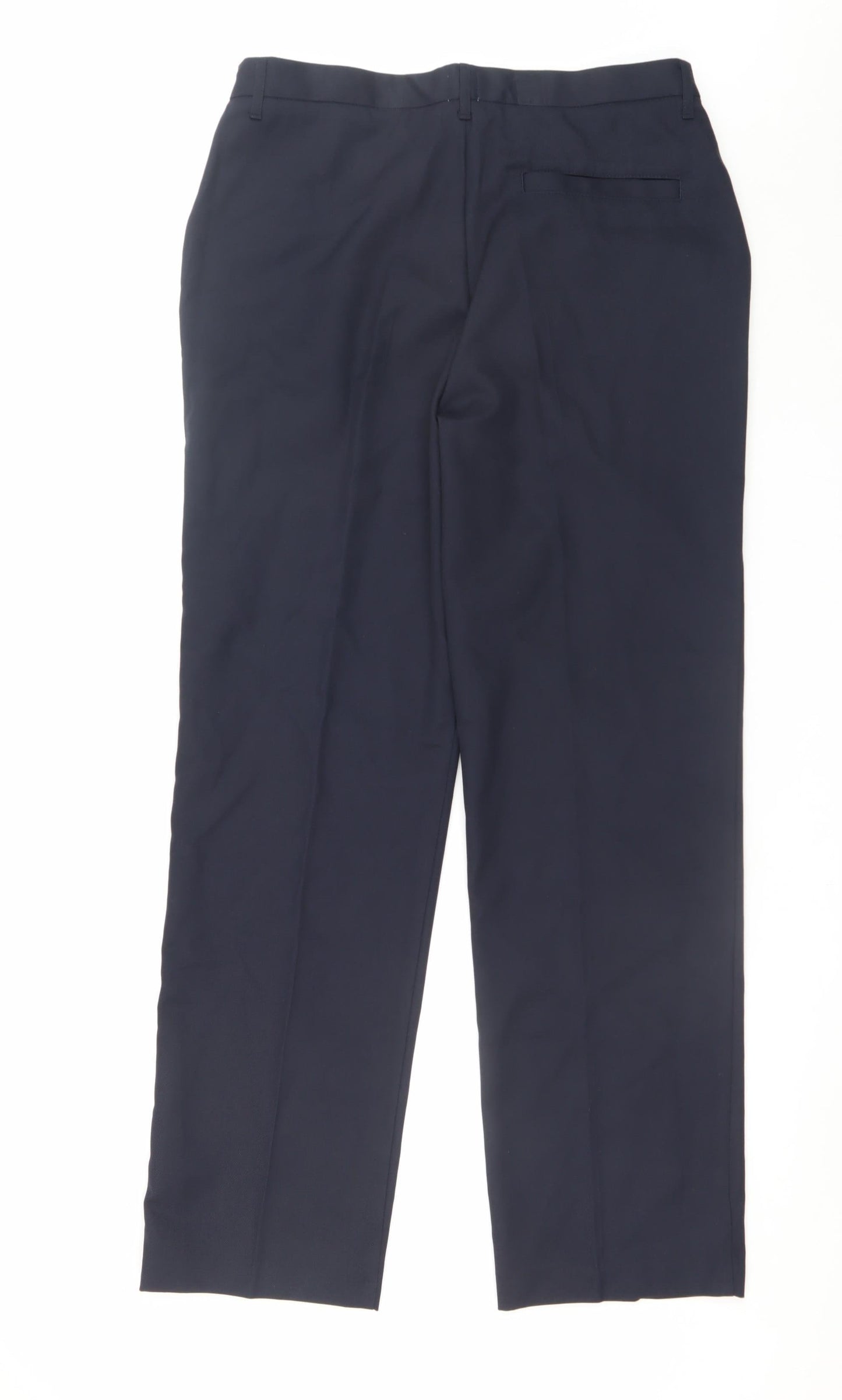 John Lewis Boys Black Regular Fit School Chino Trousers 34 in Waist