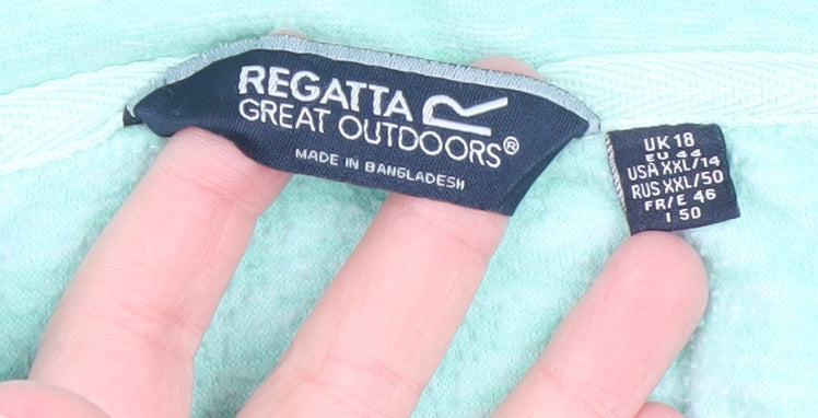 Womens UK Size 18 Regatta Green Pullover Sweatshirt