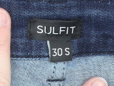 Mens UK Size 30 S SULFIT Slim Fit Skinny Blue Jeans