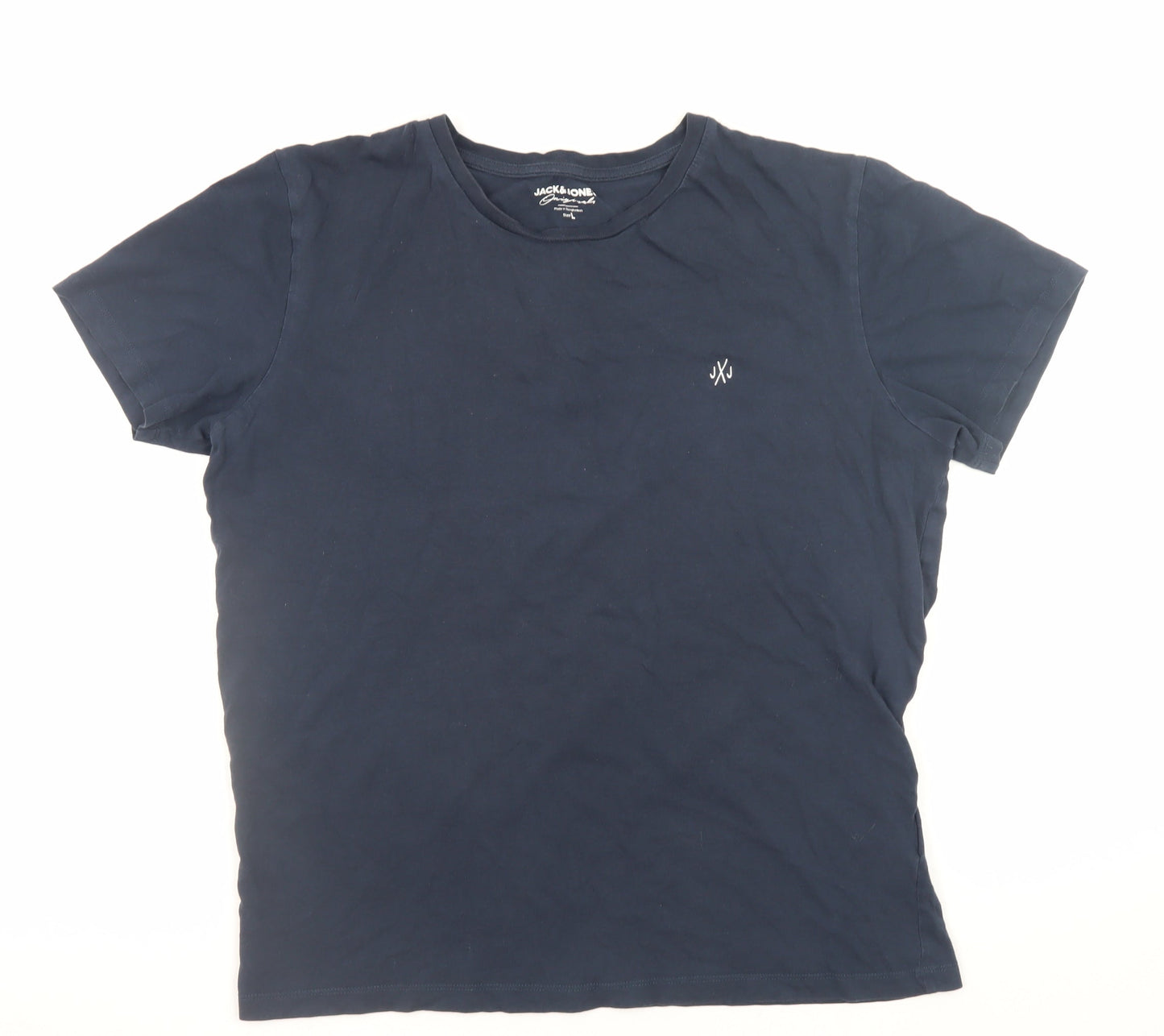Mens UK Size L JACK & JONES Blue  T-Shirt