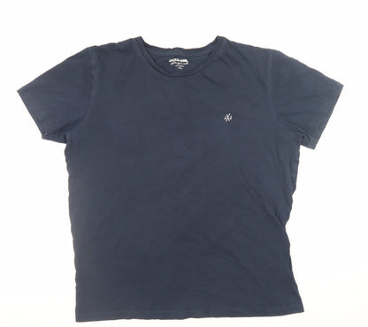 Mens UK Size L JACK & JONES Blue  T-Shirt