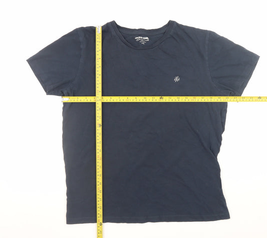 Mens UK Size L JACK & JONES Blue  T-Shirt