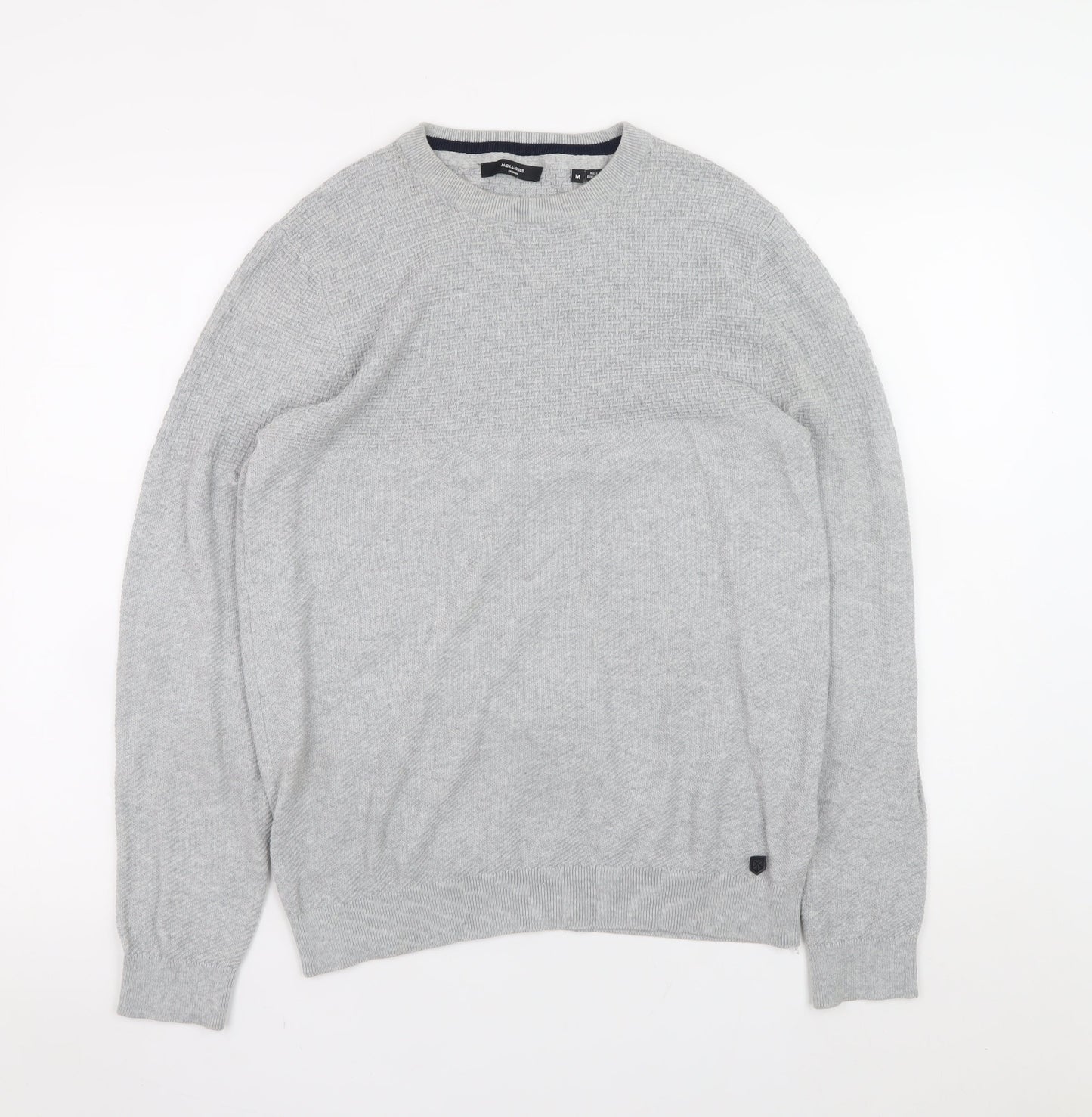 Mens UK Size M JACK & JONES Grey Pullover Jumper