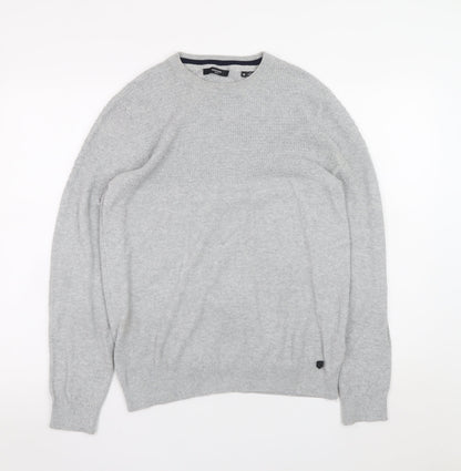 Mens UK Size M JACK & JONES Grey Pullover Jumper