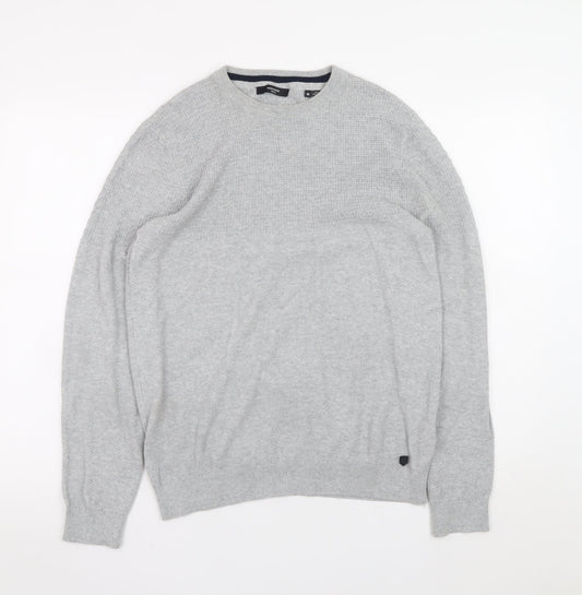 Mens UK Size M JACK & JONES Grey Pullover Jumper