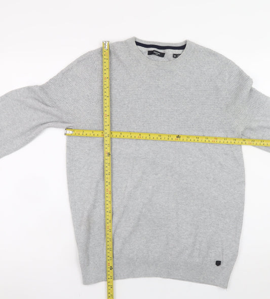 Mens UK Size M JACK & JONES Grey Pullover Jumper