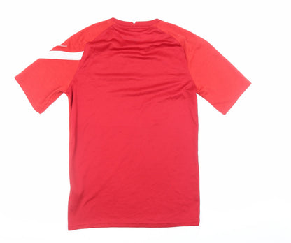 Mens UK Size S Nike Red Running & JoggingGym & TrainingFootball T-Shirt
