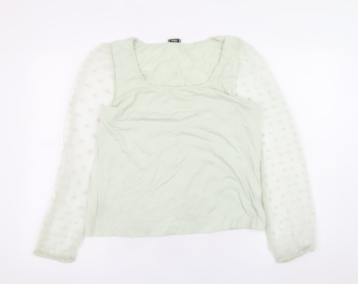 Womens UK Size L Pimkie Green Camisole Blouse