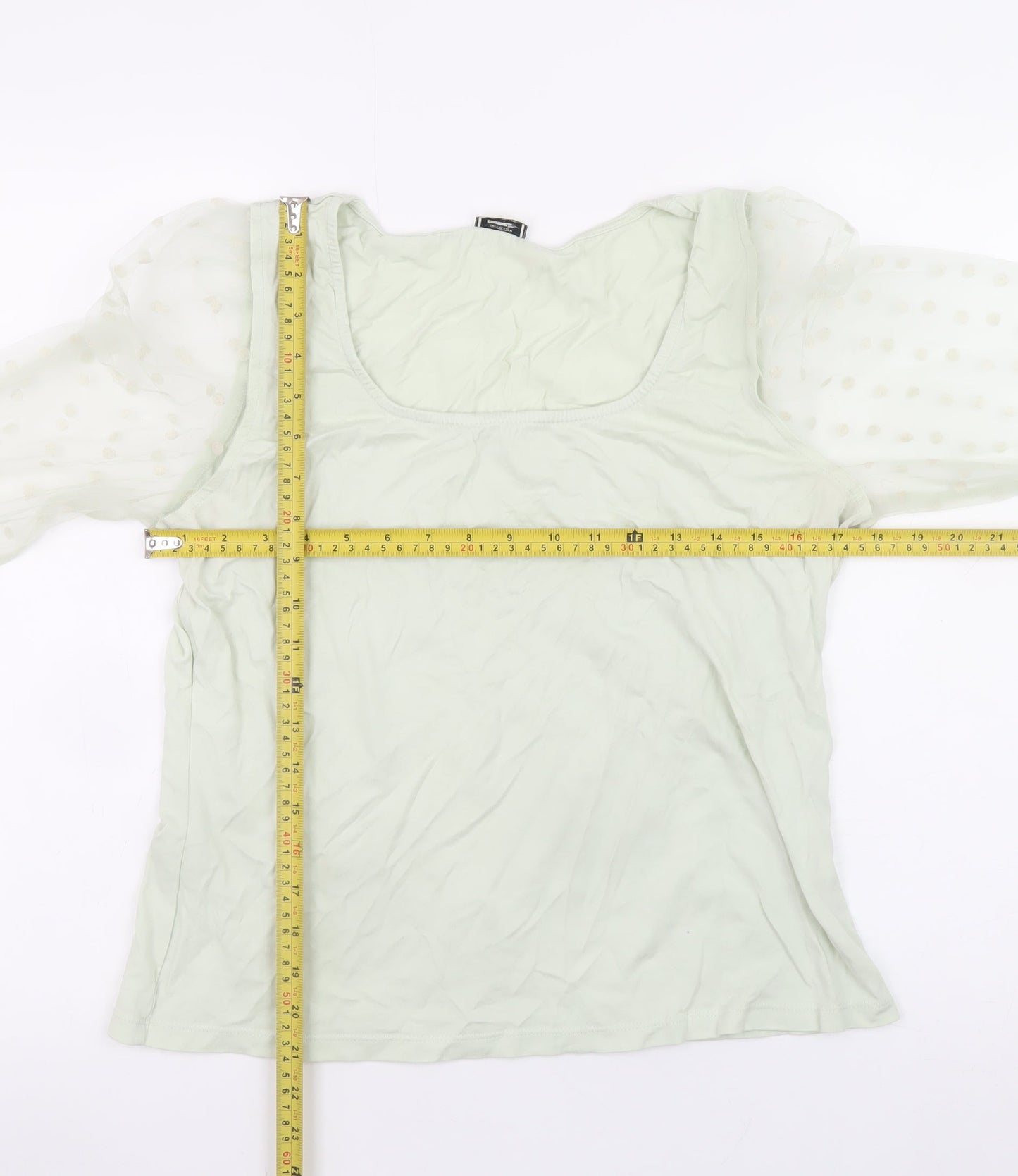 Womens UK Size L Pimkie Green Camisole Blouse