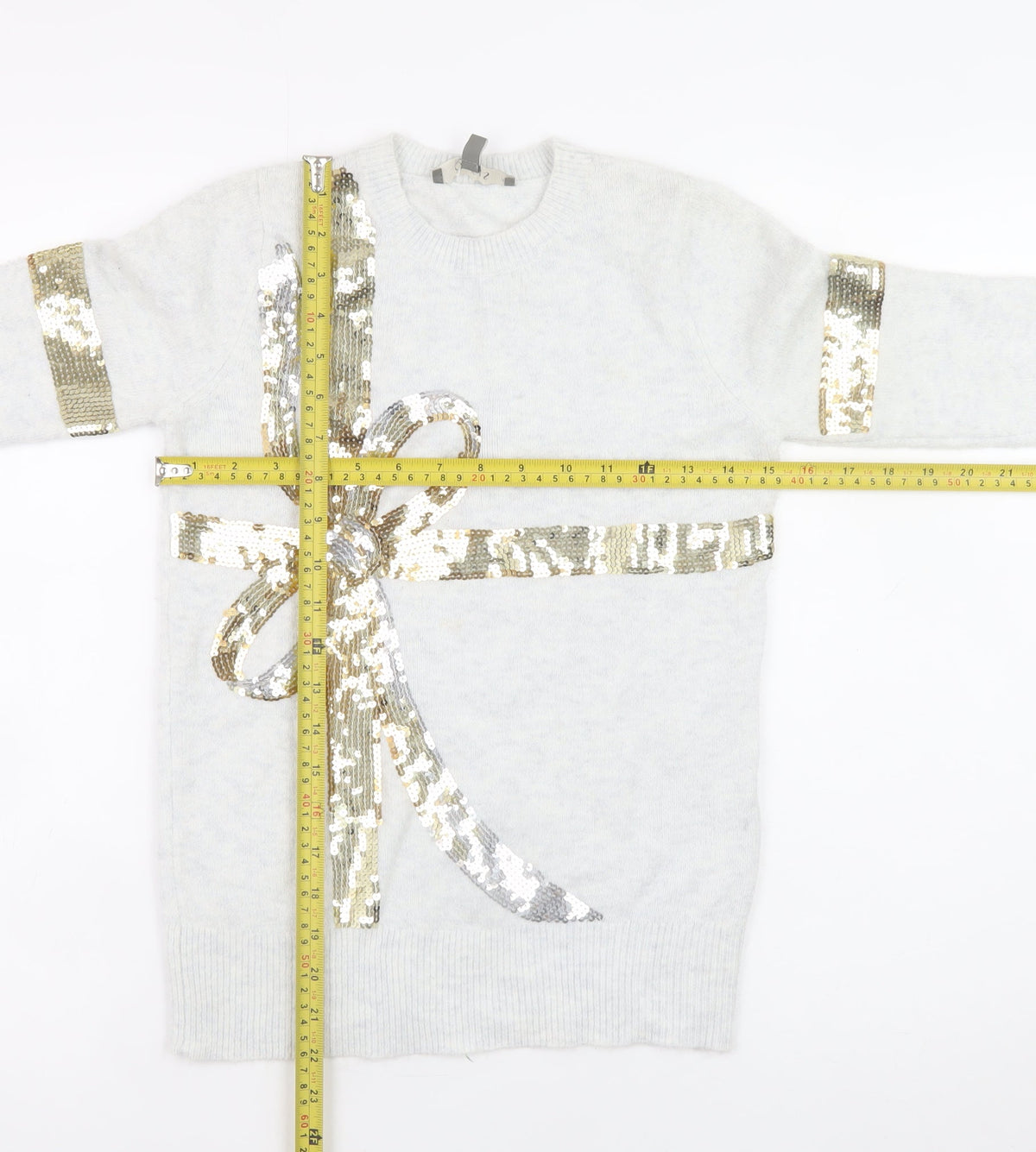 Womens UK Size XS Oasis Ivory Pullover Jumper
