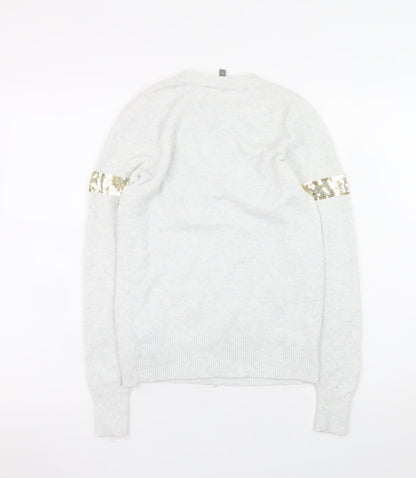 Womens UK Size XS Oasis Ivory Pullover Jumper