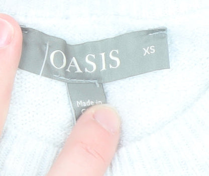 Womens UK Size XS Oasis Ivory Pullover Jumper