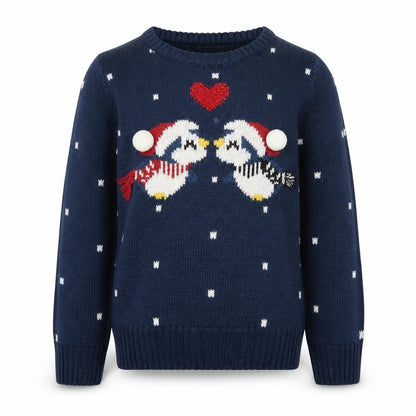 Girls UK Size 5-6 Years Lily & Dan Blue Pullover Jumper