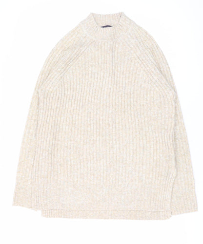 Womens UK Size S Marks and Spencer Beige Pullover Jumper