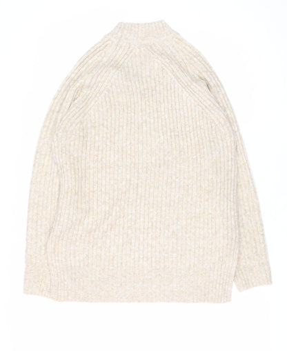Womens UK Size S Marks and Spencer Beige Pullover Jumper