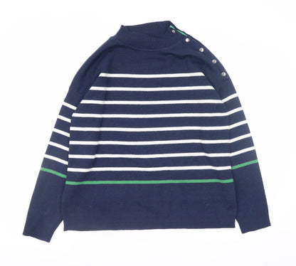 Womens UK Size 14/16 Damart Blue Pullover Jumper