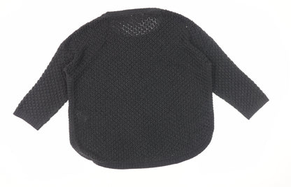 Womens UK Size 12 FatFace Black Pullover Jumper