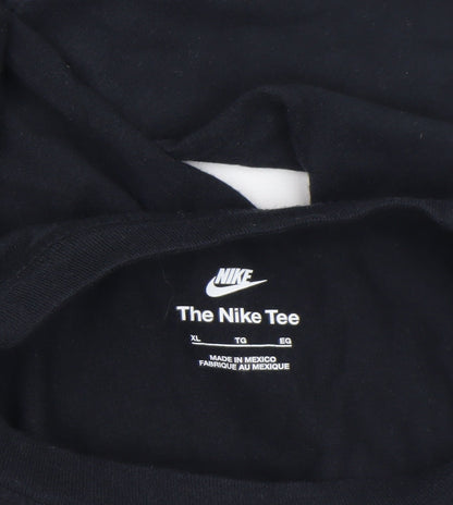 Nike Boys Black XL Long Sleeve Cotton Sports Logo T-Shirt