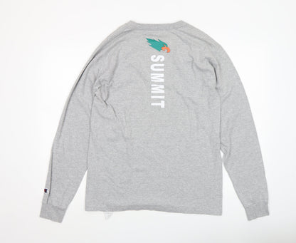 Champion Men's Grey Summit Eagles Long Sleeve Casual Top M