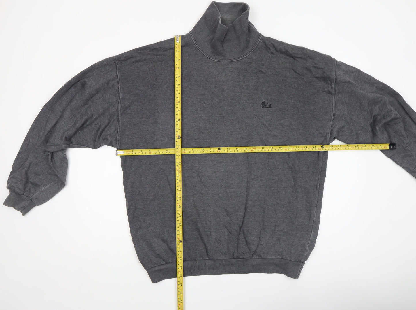 Mens UK Size XL Wind Sportswear Grey Pullover Sweatshirt