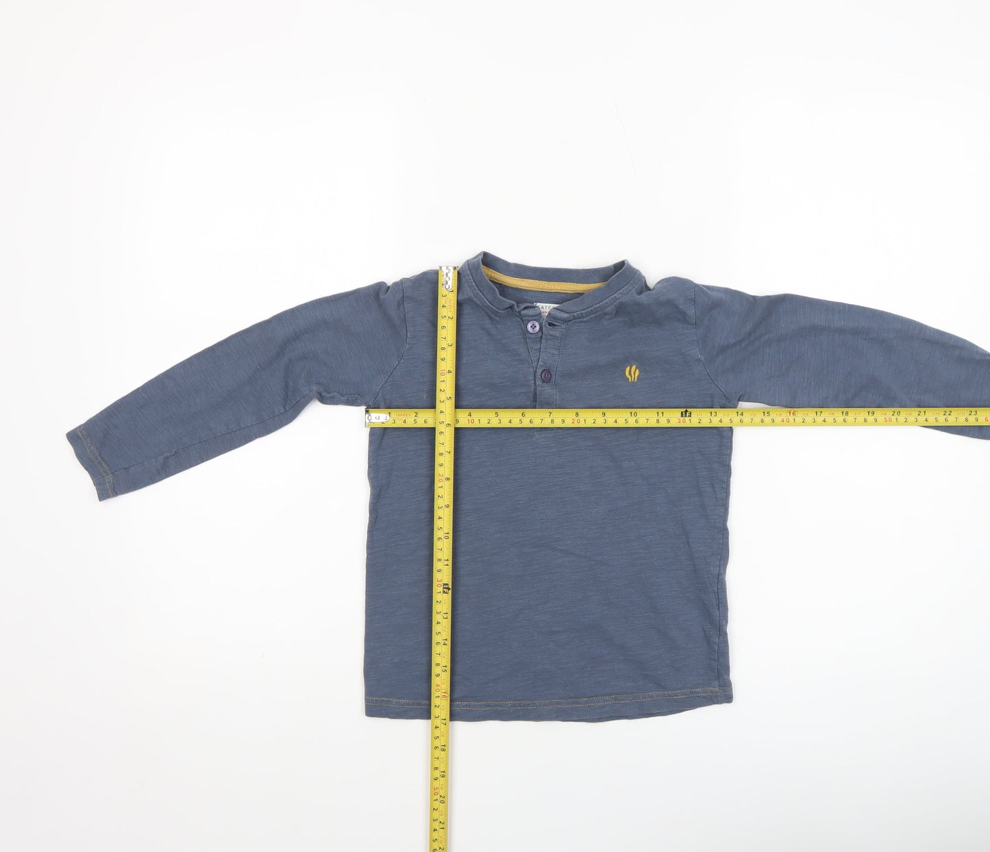Boys UK Size 5-6 Years FatFace Blue Basic T-Shirt
