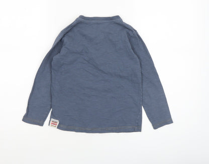 Boys UK Size 5-6 Years FatFace Blue Basic T-Shirt