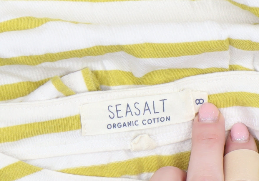 Womens UK Size 8 Seasalt Multicoloured Basic T-Shirt