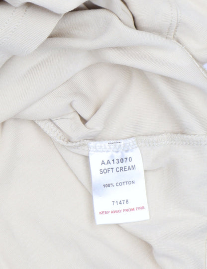 Cotton Traders Men's Beige XL Roll Neck Long Sleeve Cotton Top