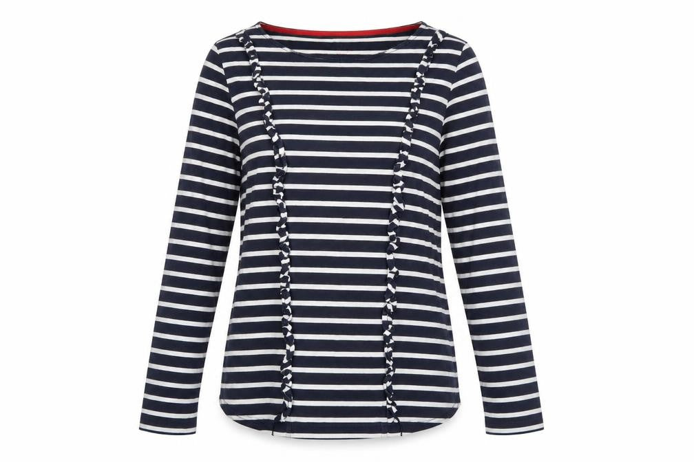 Womens UK Size 8 Boden Blue Basic T-Shirt