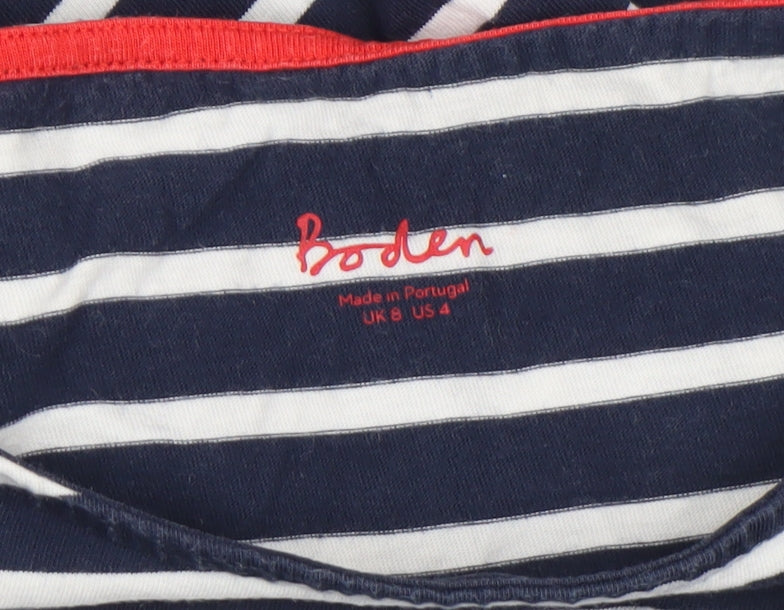 Womens UK Size 8 Boden Blue Basic T-Shirt