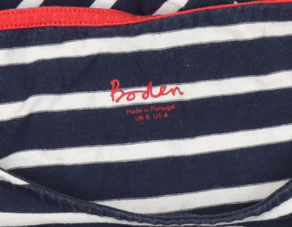 Womens UK Size 8 Boden Blue Basic T-Shirt