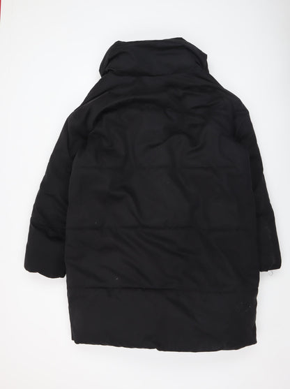 Womens UK Size S Monki Black Puffer Jacket
