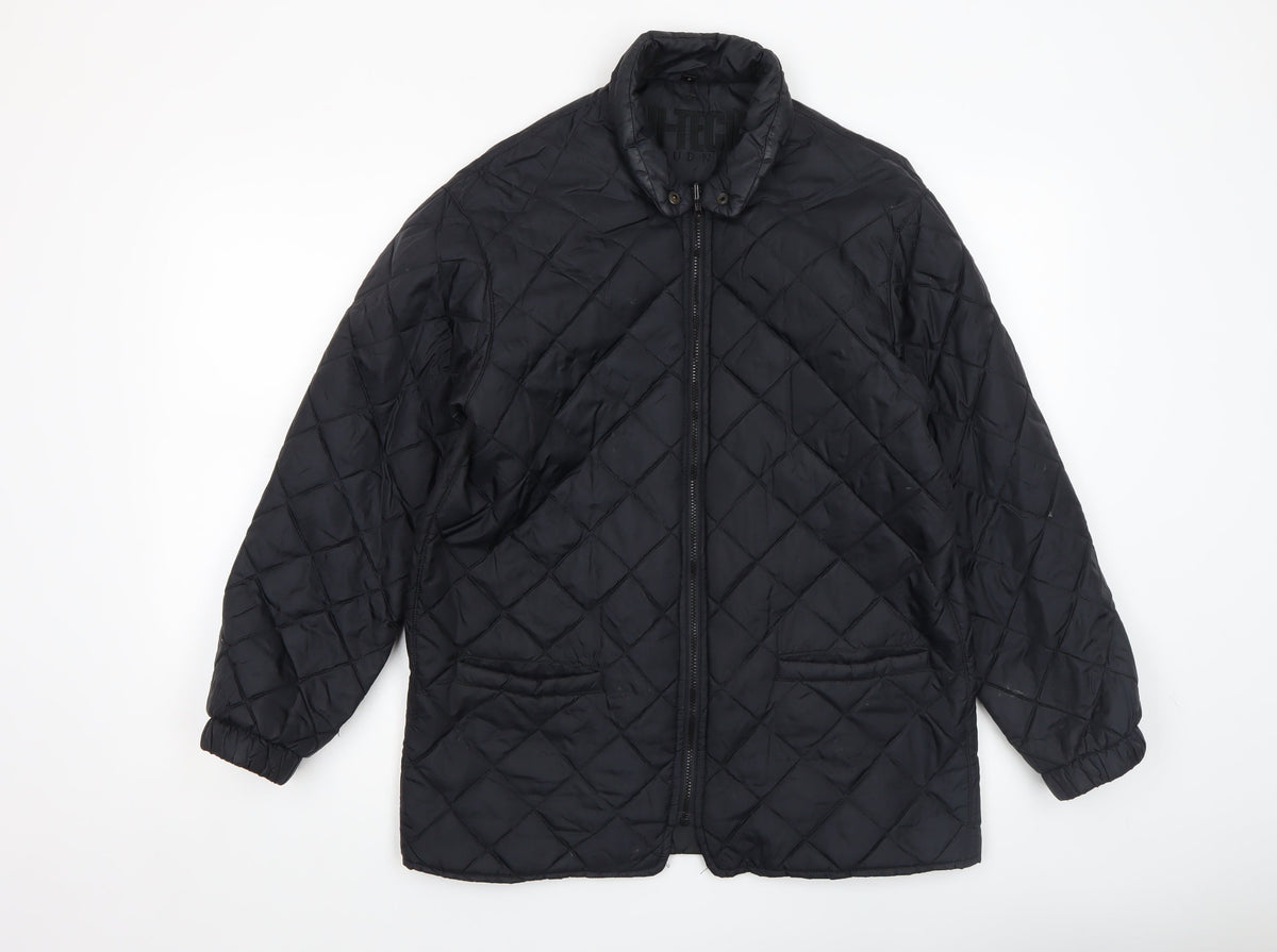 Mens UK Size S Hi-Tech Cloud Nine Black Quilted Coat