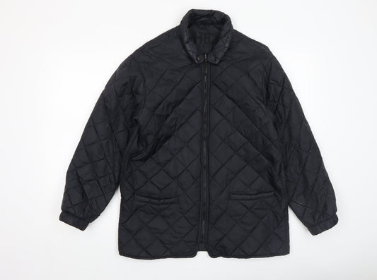 Mens UK Size S Hi-Tech Cloud Nine Black Quilted Coat