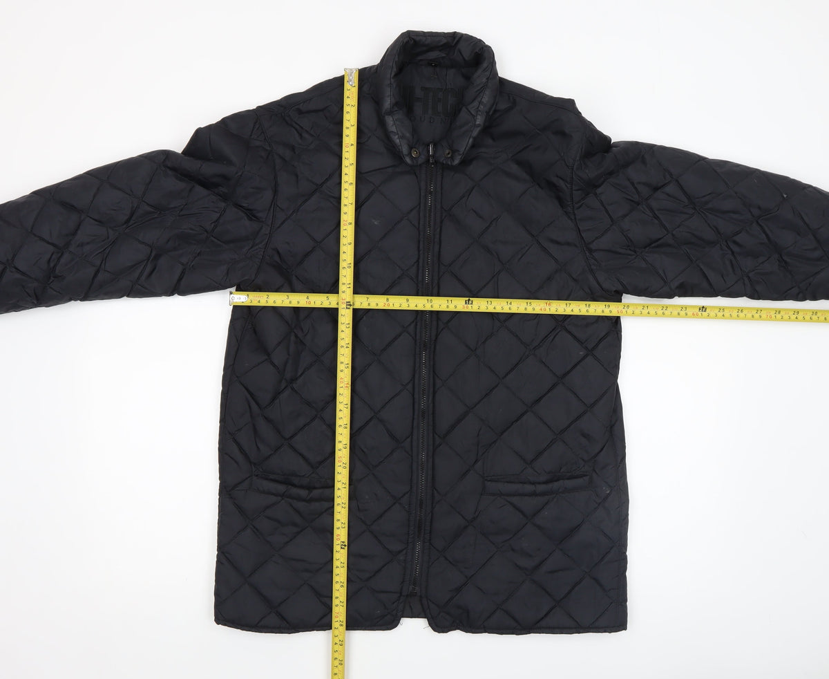 Mens UK Size S Hi-Tech Cloud Nine Black Quilted Coat