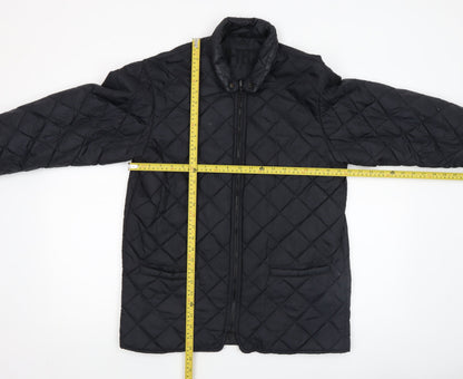 Mens UK Size S Hi-Tech Cloud Nine Black Quilted Coat